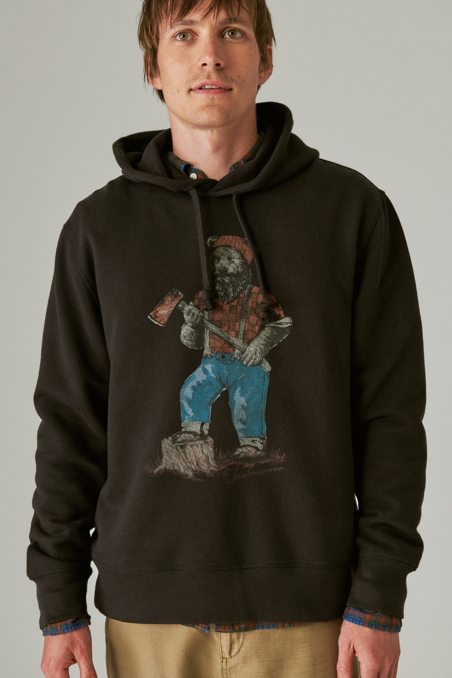 lumberjack bear hoodie